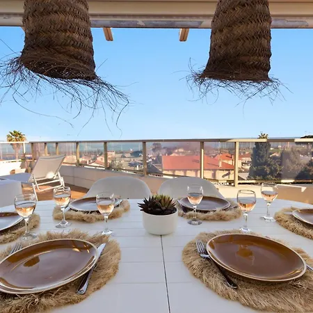 The Rooftop - Jacuzzi - Sea - 180 Terrace - Parking Apartment Antibes